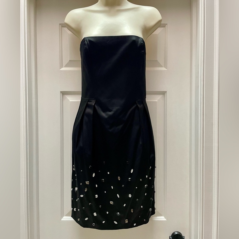 Adam by Adam Lippes black dress with Swarovski crystals